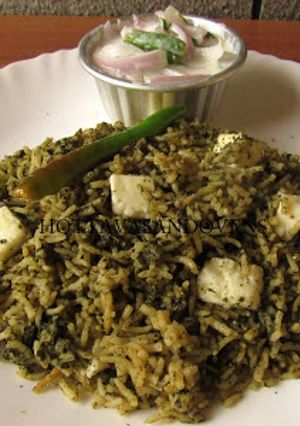 A picture of Drumstick paneer biriyani.