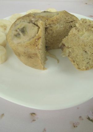 Foto resep [menu diet] steamed banana oat