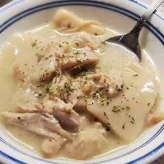 A picture of My Homemade Chicken and Dumplings.