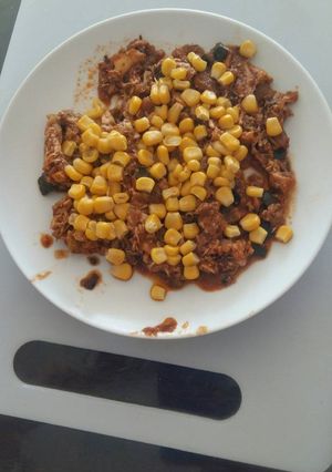 Foto principal de Pisto con gallina y maíz
