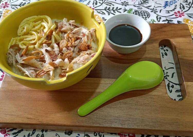DICOBA@ Resep Bubur Ayam Canton masakan rumahan simple