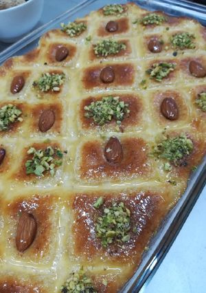صورة لوصفة بسبوسة سهلة ولذيذه