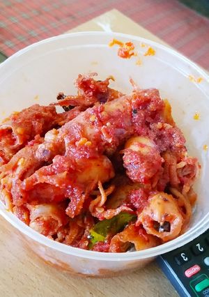 Foto resep Cumi asin balado