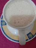 Leche batida con café y vainilla