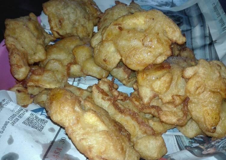 Proses Menyiapkan Nangka goreng manis Anti Gagal
