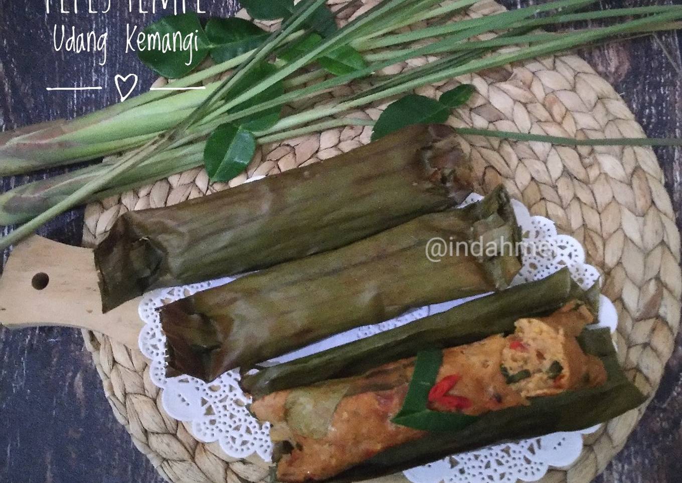 Pepes Tempe Udang Kemangi