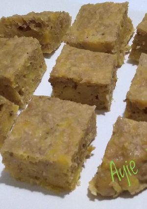 Foto resep 03. Bolu pisang tanduk oat kukus