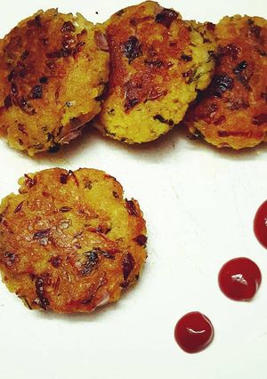 A picture of Poha cutlets.