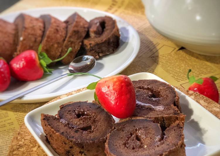 Bumbu Mocha Roll Cake ala Tiger Kitchen (adapted from mba Henz recipe) | Cara Buat Mocha Roll Cake ala Tiger Kitchen (adapted from mba Henz recipe) Yang Enak Dan Mudah