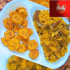A picture of Nigerian Iru Jollof #fb2k.