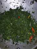Rabuk Daun singkong tumbuk