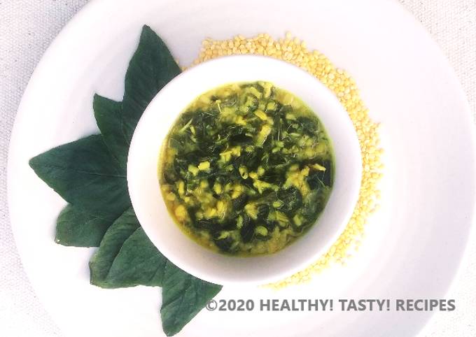 Recipe of Homemade Amaranths Leaves with Green Gram