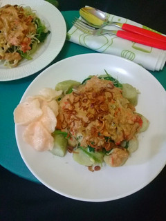 Foto resep Pecel lontong sayur