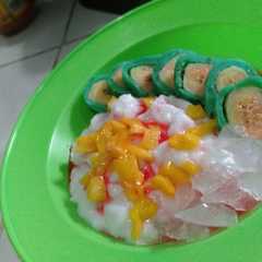 รูปของ Es Pisang Ijo Simpel dan Empuk Berhari-Hari