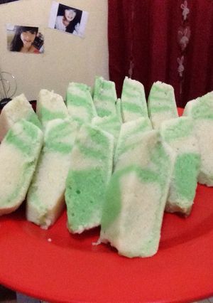 Foto resep Bolu motif putih telur(5 bahan)