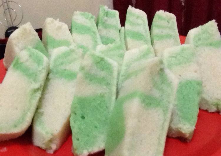 Resep Bolu motif putih telur(5 bahan) Anti Gagal
