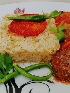 صورة لوصفة كفتة بالصينية وارز