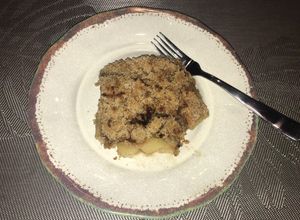 Una foto de Postre fácil de manzana