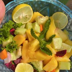 A picture of Mango salsa.