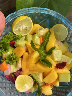 A picture of Mango salsa.