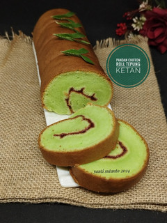 Foto resep Pandan Chiffon Roll Tepung Ketan