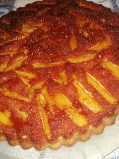 Una foto de Torta de manzana invertida