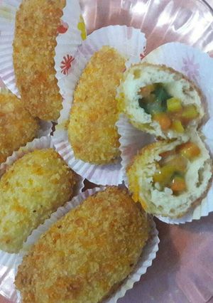 Foto resep Roti goreng isi wortel (cemilan batitaku)