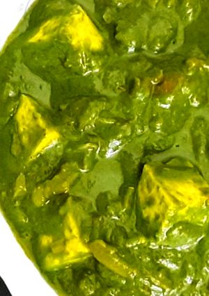 A picture of Palak Paneer.