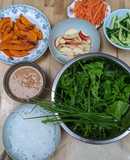Vietnamese veggie summer rolls