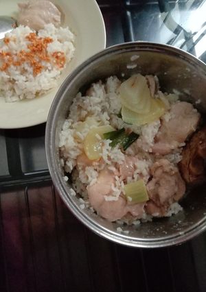 Foto resep Nasi ayam rice cooker