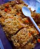 Mì trứng áp chảo