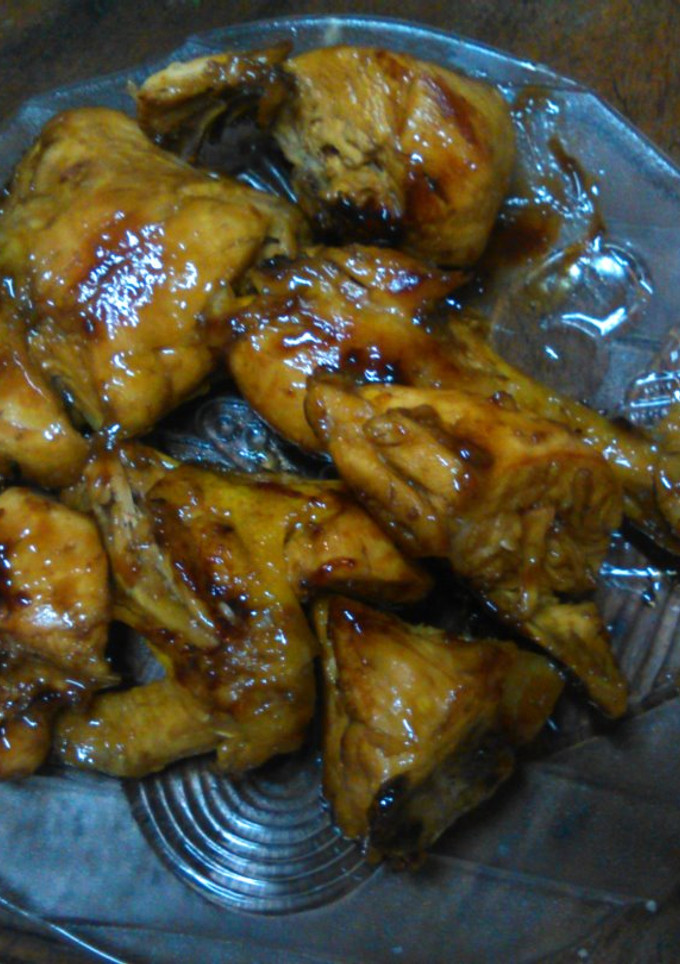 Una foto de Pollo con mostaza y miel
