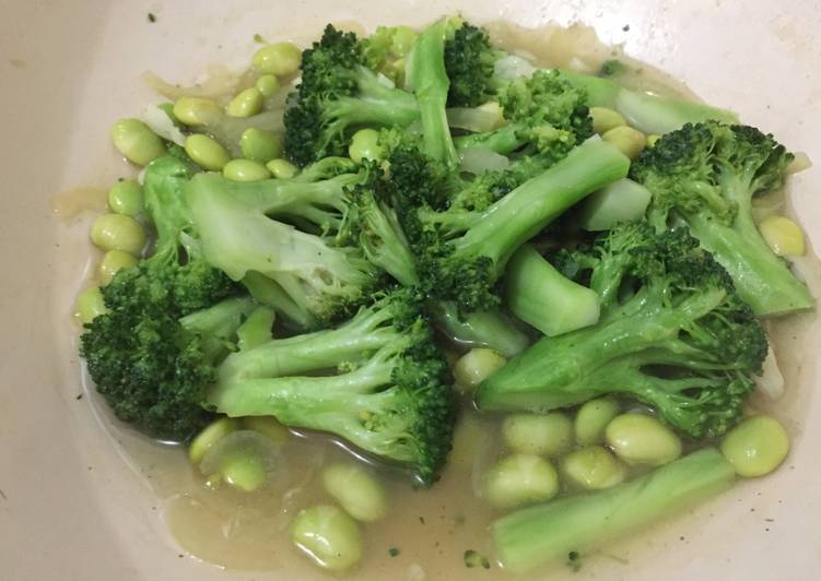 Resep: LezatCah Brokoli Edamame