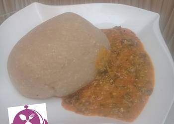 How to Make Delicious Eba with gnut soup