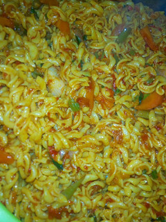 A picture of Jollof macaroni.