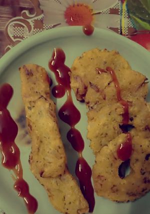 A picture of Rice with veggies tikki.