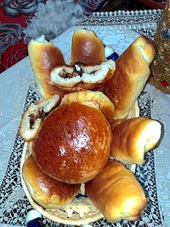 صورة لوصفة بريوش بعجينة سحرية محشي بنوتيلا