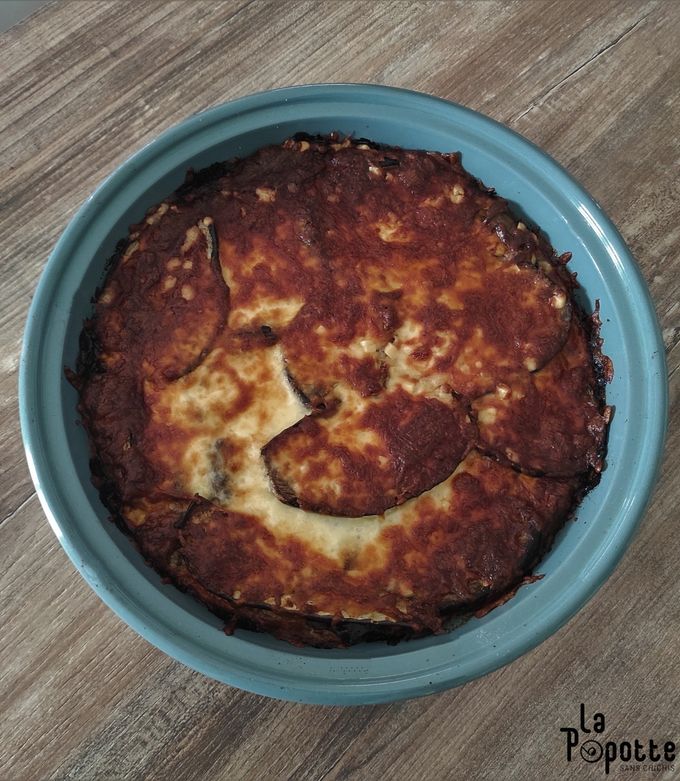 Une photo de Aubergines alla Parmigiana