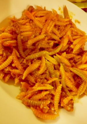 Foto di Malloreddus alla campidanese (ricetta tipica sarda)