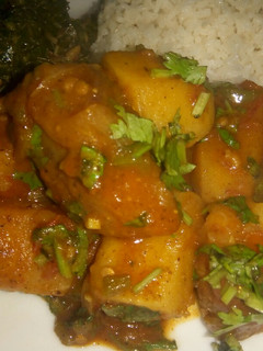 A picture of Matoke curry.