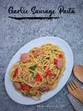 Garlic sausages Pasta