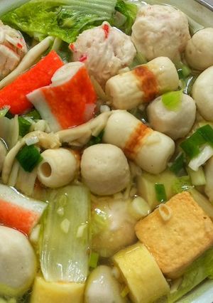 Foto resep Quick and Easy colorful Steam Boat