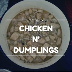 A picture of Chicken & dumplings.