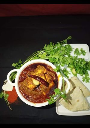 A picture of Kolhapuri Paneer.