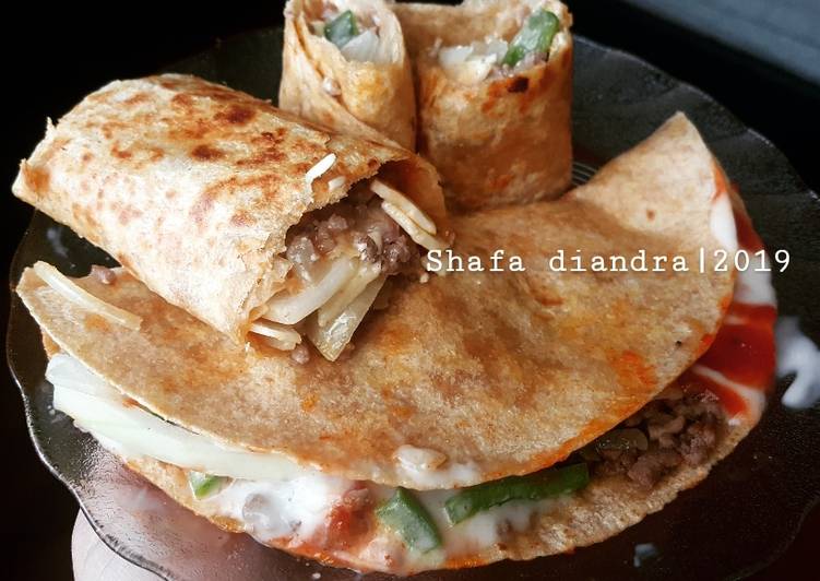 Mexican Beef Quesadilla #snack 🇲🇽