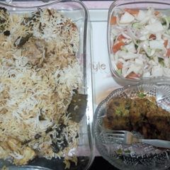 A picture of Arabian biryani.
