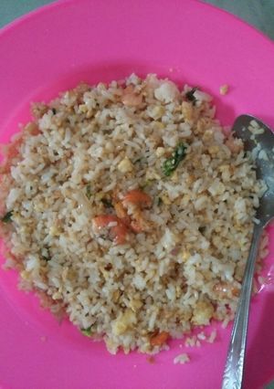 Foto resep Nasi goreng udang telur