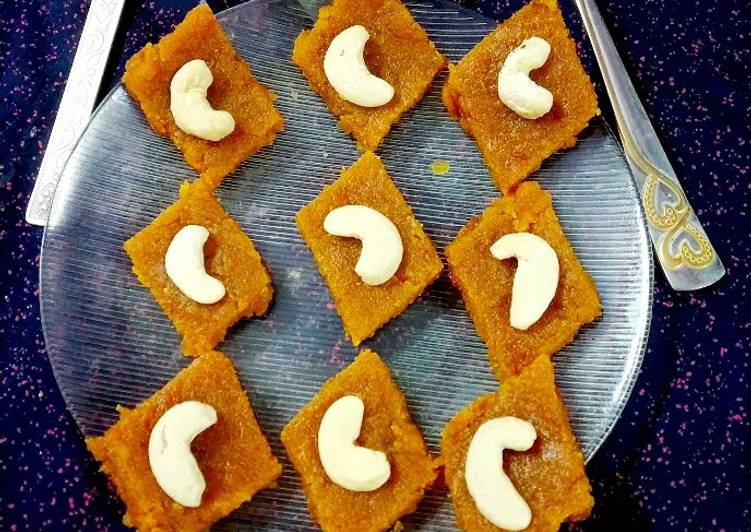 Steps to Prepare Super Quick Homemade Orange cutley (burfi)