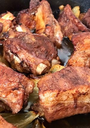 Sült oldalas recept fotója