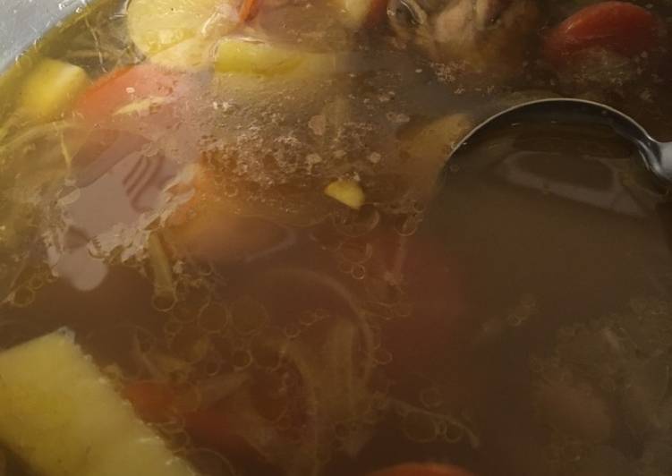 Cara Mudah Buat Sup ayam yang Bergizi